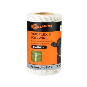 Gallagher Vidoflex 3 - 15 cm - 200 Meter - Wit - 8 cm - 20000 cm