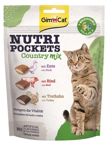 Gimcat Nutri Pockets Country Mix - 150 gr
