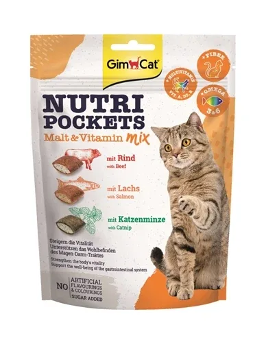 Gimcat Nutri Pockets Malt Vitaminemix - 150 gr
