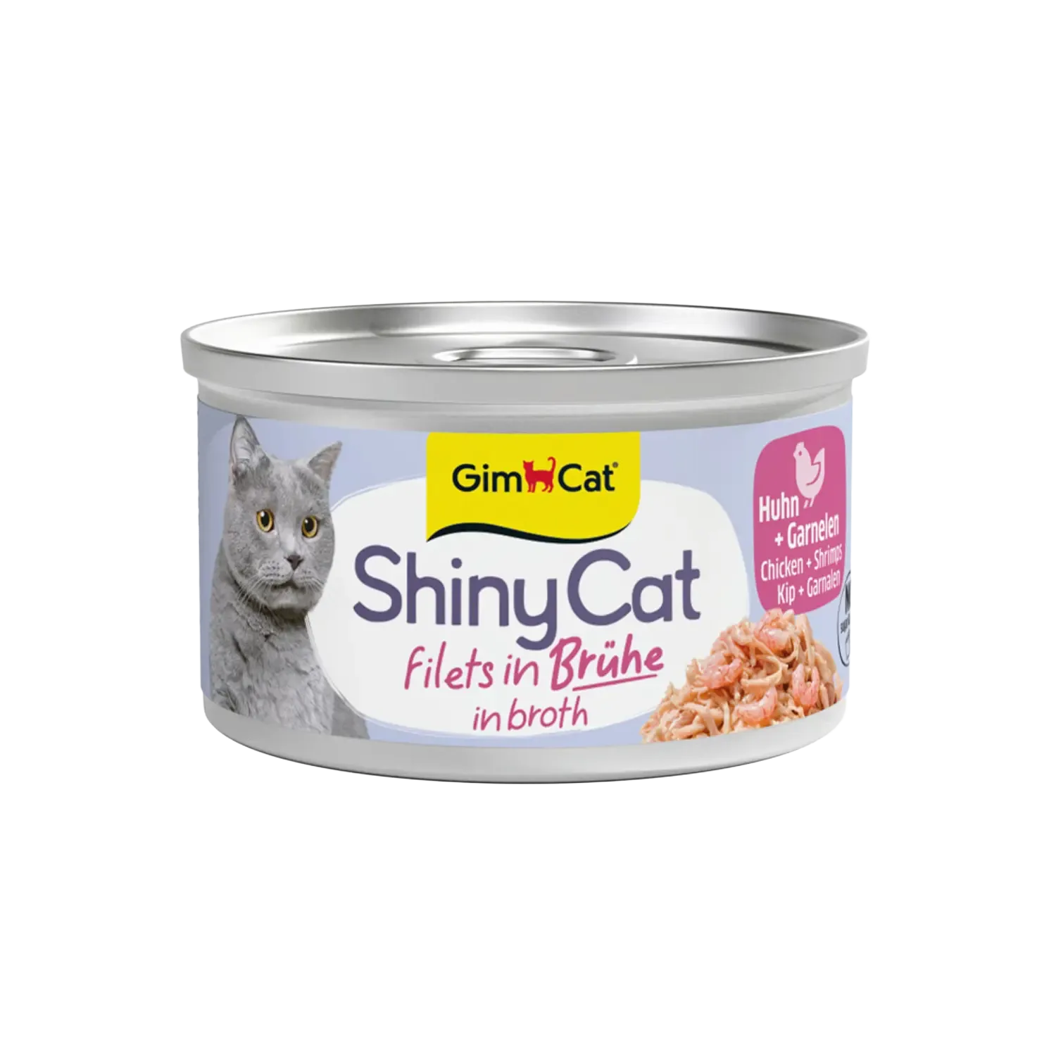 GimCat ShinyCat Jelly Kip & Garnalen 70 g