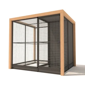 Glorenza Alfred - Kattenren - Antraciet - 202x190x475 cm