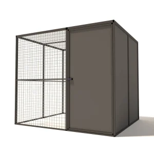 Glorenza - Kattenren met sluis - Antraciet - 178x176x328 cm