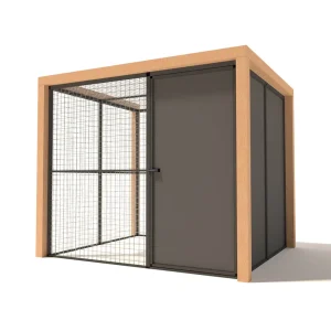 Glorenza Noor - Kattenren met sluis - Antraciet - 187x190x475 cm
