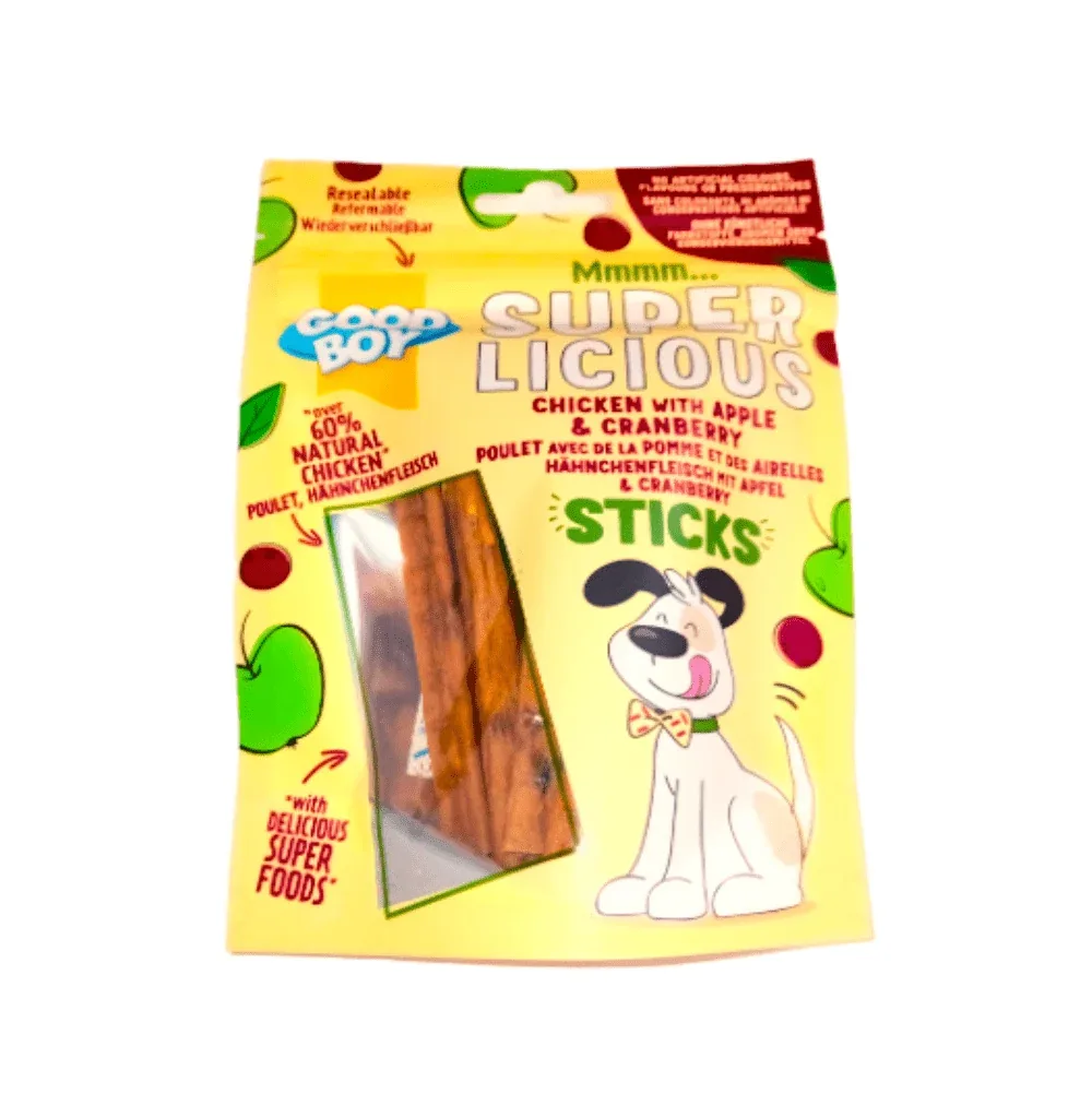 Good Boy - Superlicious Kipsticks met Appel & Cranberry - 100gr - Image 2