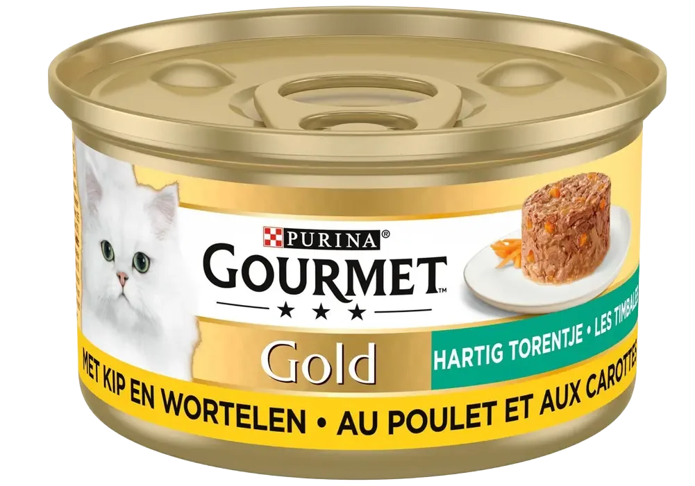 Gourmet Gold Hartig Torentje Kip Wortel 85 g.