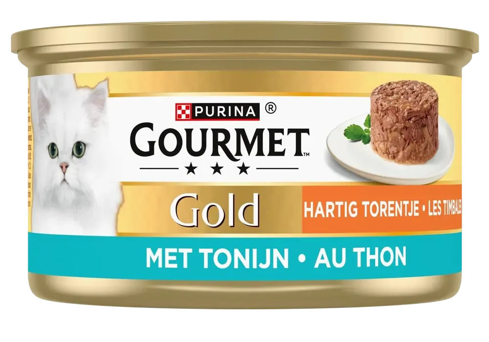 Gourmet Gold Hartig Torentje Tonijn 85 g.