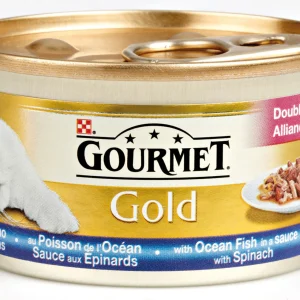 Gourmet Gold Luxe mix Multipack - Kattenvoer - 8x85 gram - 680 Gram - kip, konijn, rund
