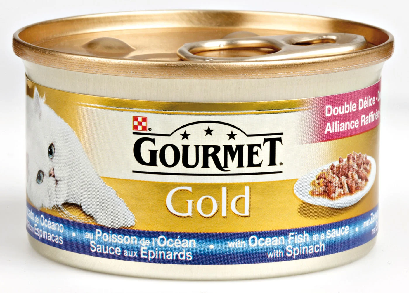 Gourmet Gold Luxe mix Multipack - Kattenvoer - 8x85 gram - 680 Gram - kip, konijn, rund