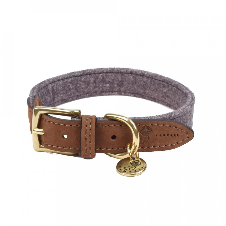HALSBAND HOND BLEND DONKERGRIJS