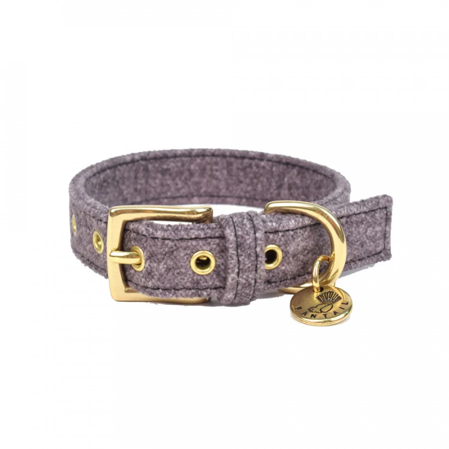 HALSBAND HOND STØV DONKERGRIJS
