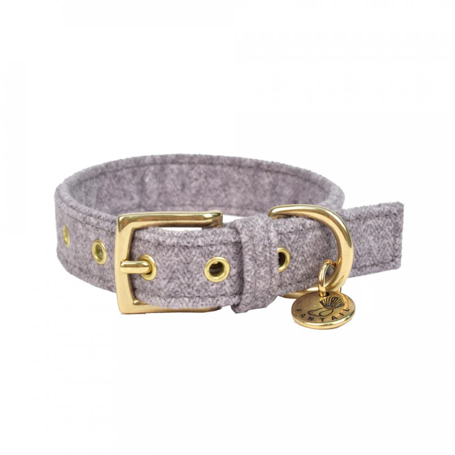 HALSBAND HOND STØV LICHTGRIJS