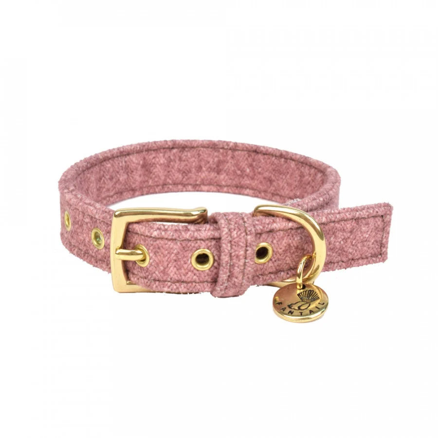 HALSBAND HOND STØV ROZE