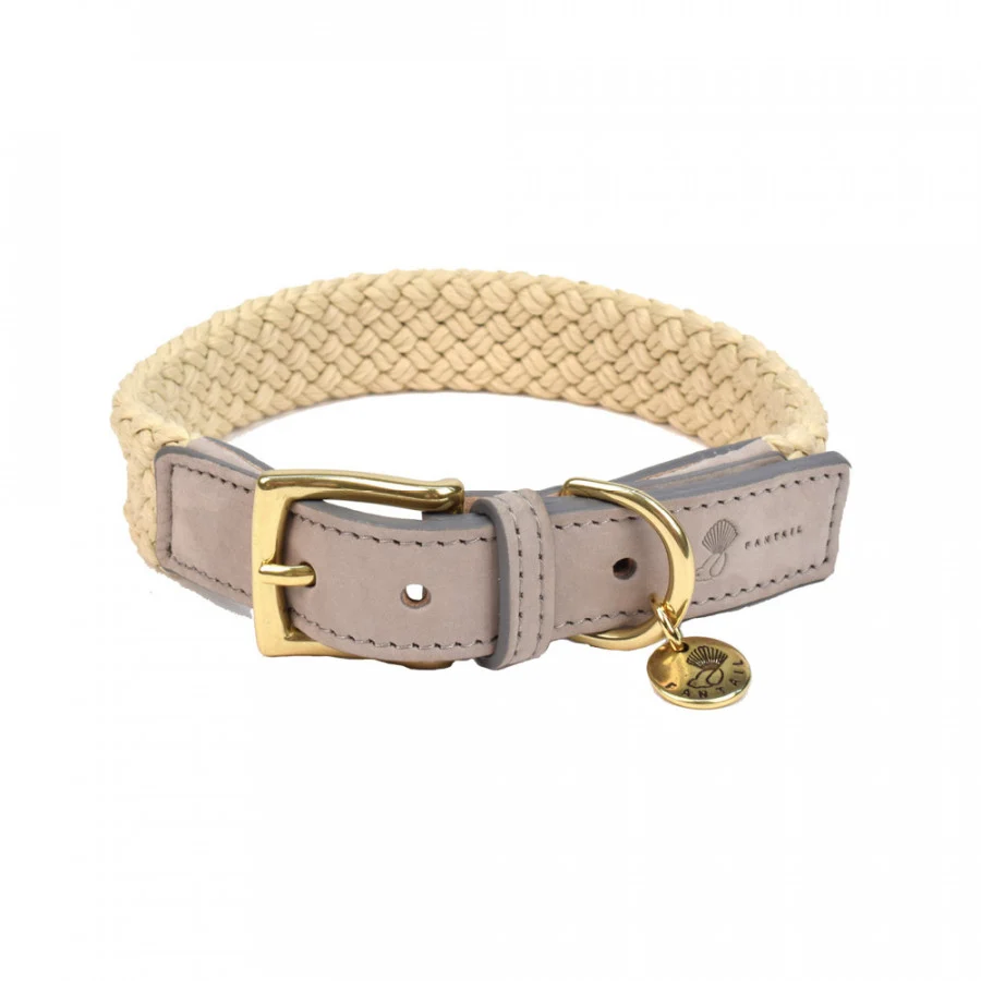 HALSBAND HOND TAU GRIJS