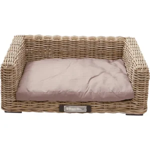 Happy-House Hondenbank Riet - Hondenmand - Beige/Bruin - 30x80x60 cm - M