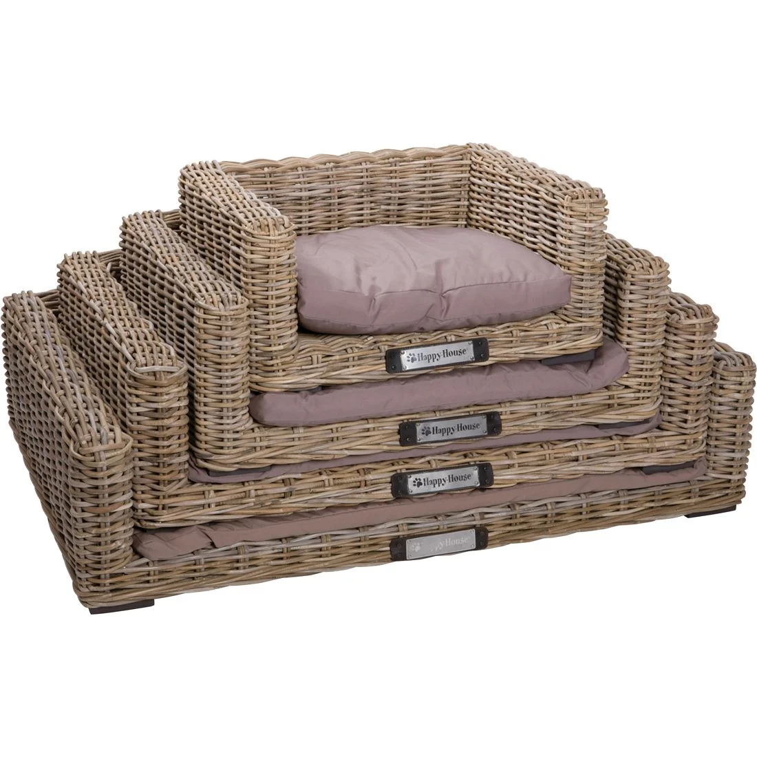 Happy House Rotan Hondensofa Dubbelwandig