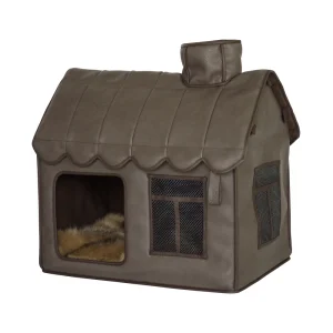 Happy-House Villa - Hondenkussen - bruin - 49x52x36 cm - Klein