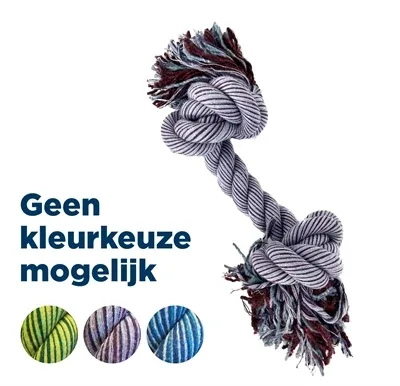 Happy Pet Flossin Fun 2 Knoop Large 40x9x9 cm