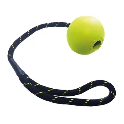 Happy Pet Tough Toys Floater Rubber Bal Touw - Assorti - Image 2