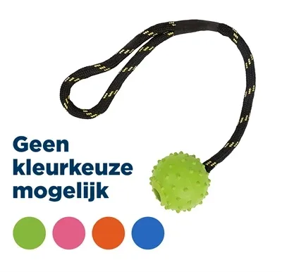 Happy Pet Tough Toys Floater Rubber Bal Touw - Assorti
