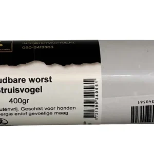 Het Vachtje Snack - Houdbare Worst Struisvogel