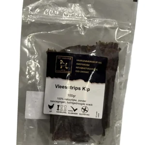 Het Vachtje Snack - Vleesstrips Kip - 100gr