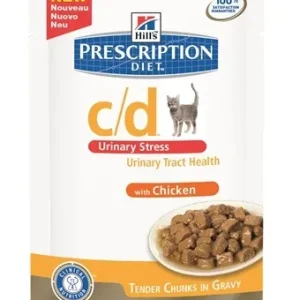 Hill's Prescription Diet Hill's Feline C D Urinary Stress Kip - 85 gr