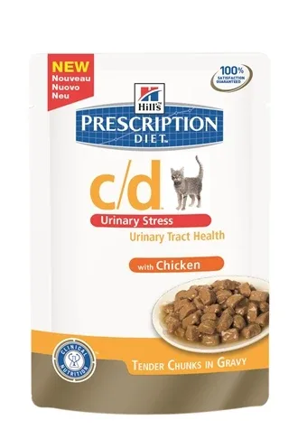 Hill's Prescription Diet Hill's Feline C D Urinary Stress Kip - 85 gr