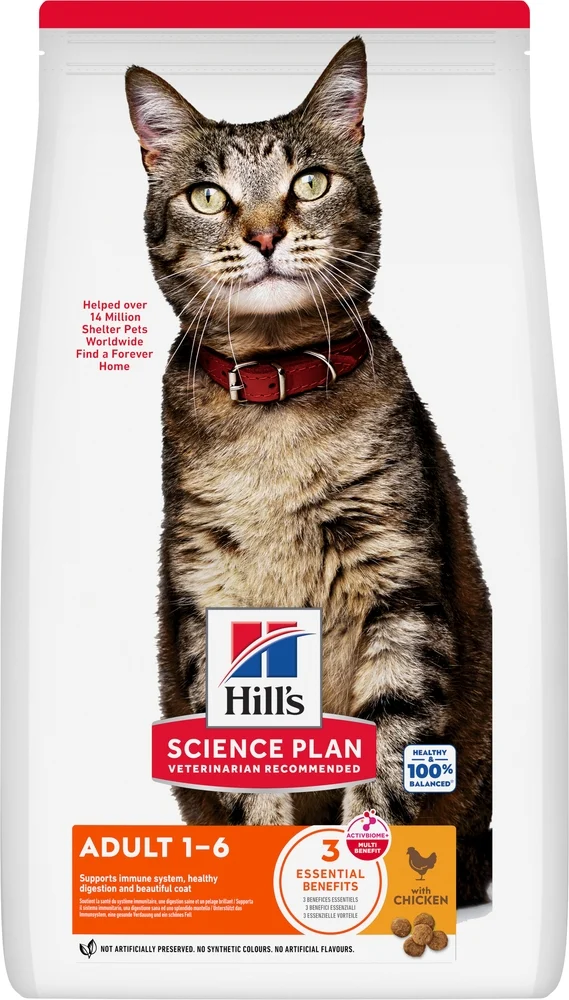 Hill's Science Plan Adult - Kattenvoer - 7 Kilogram - kip