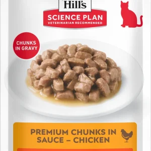 Hill's Science Plan Adult - Multipack - Kattenvoer - 12x85 gram - 1020 Gram - kalkoen, kip