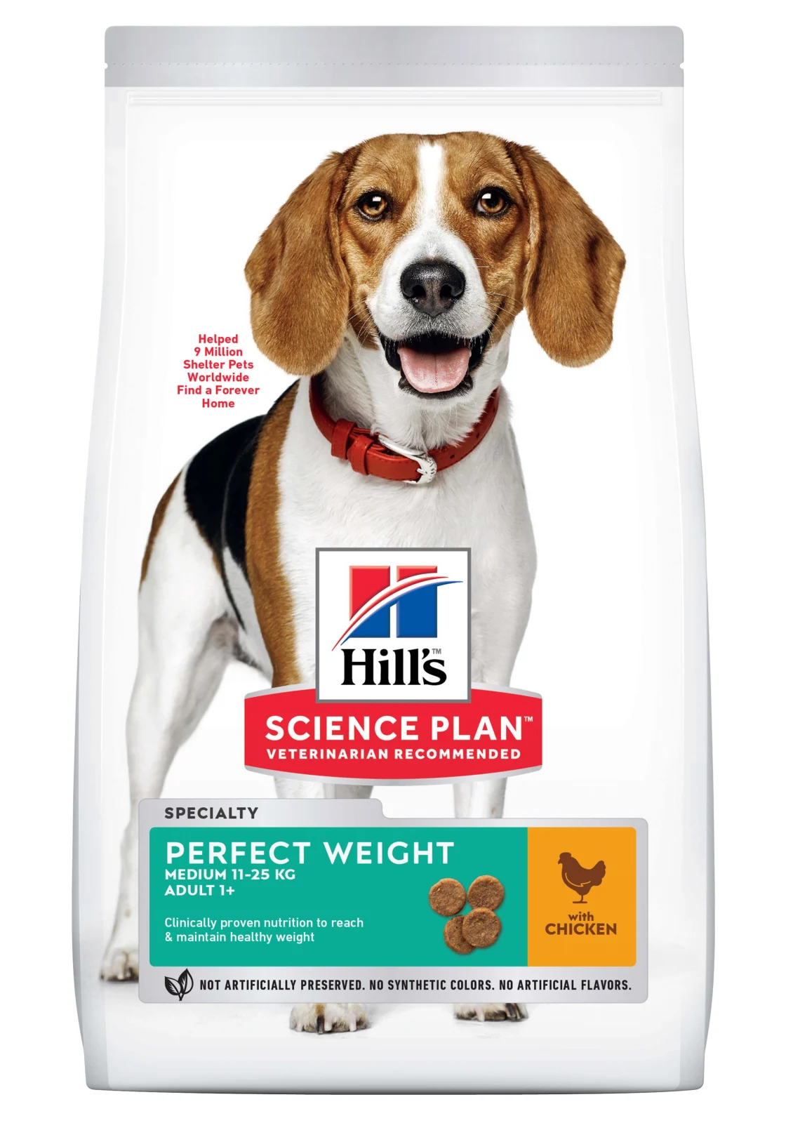 Hill's Science Plan Perfect Weight Adult Medium - Hondenvoer - 12 Kilogram - kip