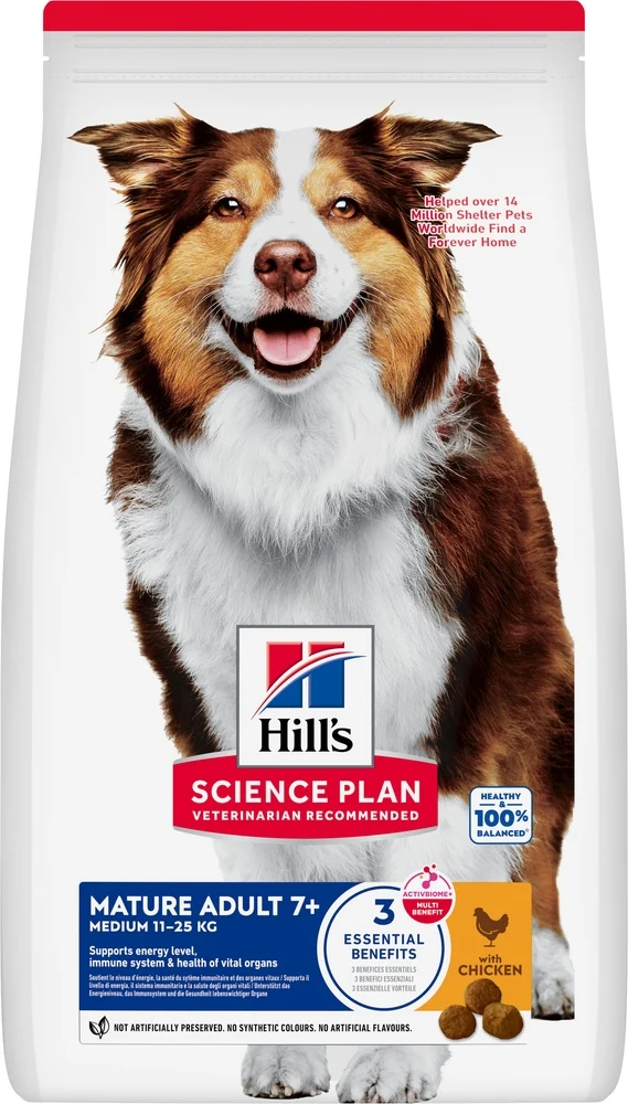 Hill鈥檚 Science Plan Mature Adult Medium - Hondenvoer - 12 Kilogram - kip