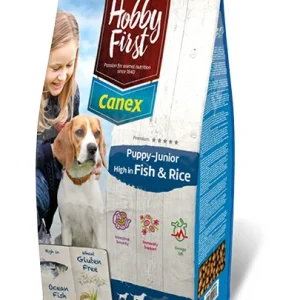 HobbyFirst Canex Puppy Junior met vis en rijst hondenvoer