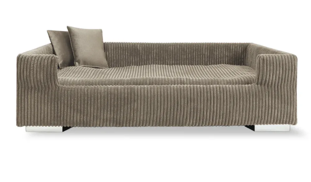 Hondenbank Ribbed Taupe