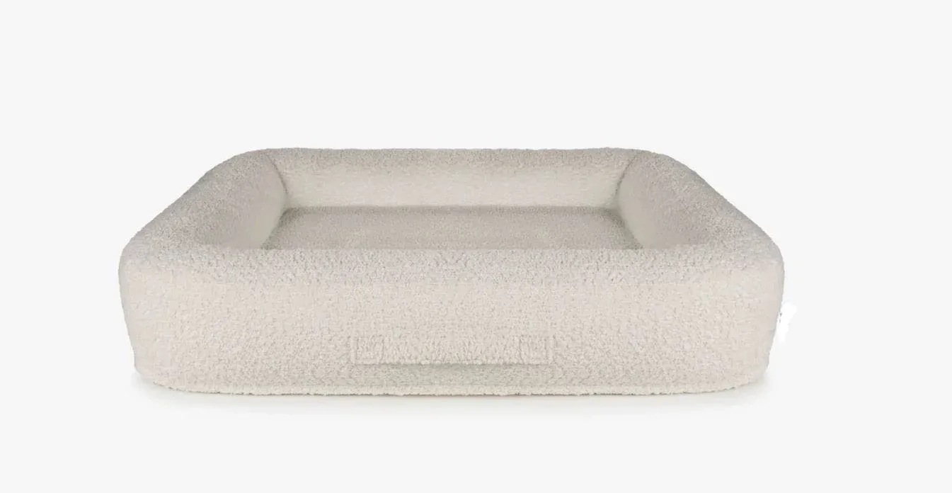 Hondenmand Boucle Crème Rechthoek – Meubelstof – Orthopedisch