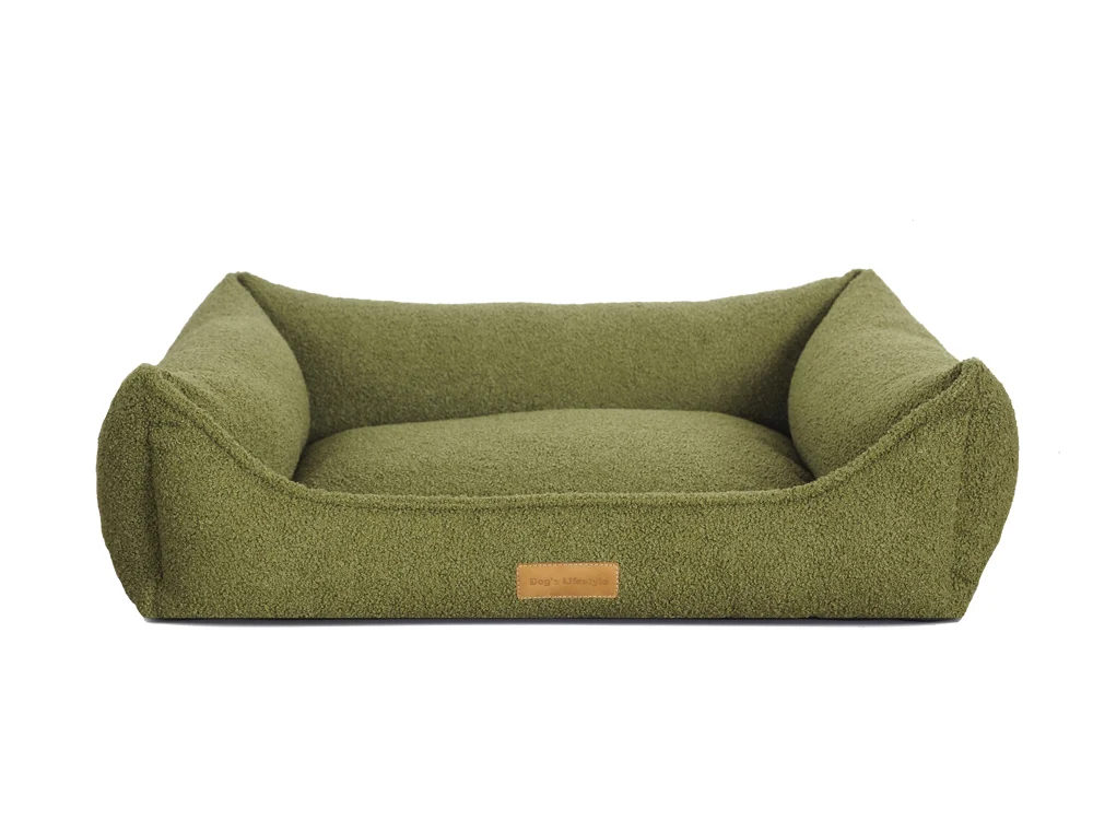Hondenmand Bouclé Groen - Image 2