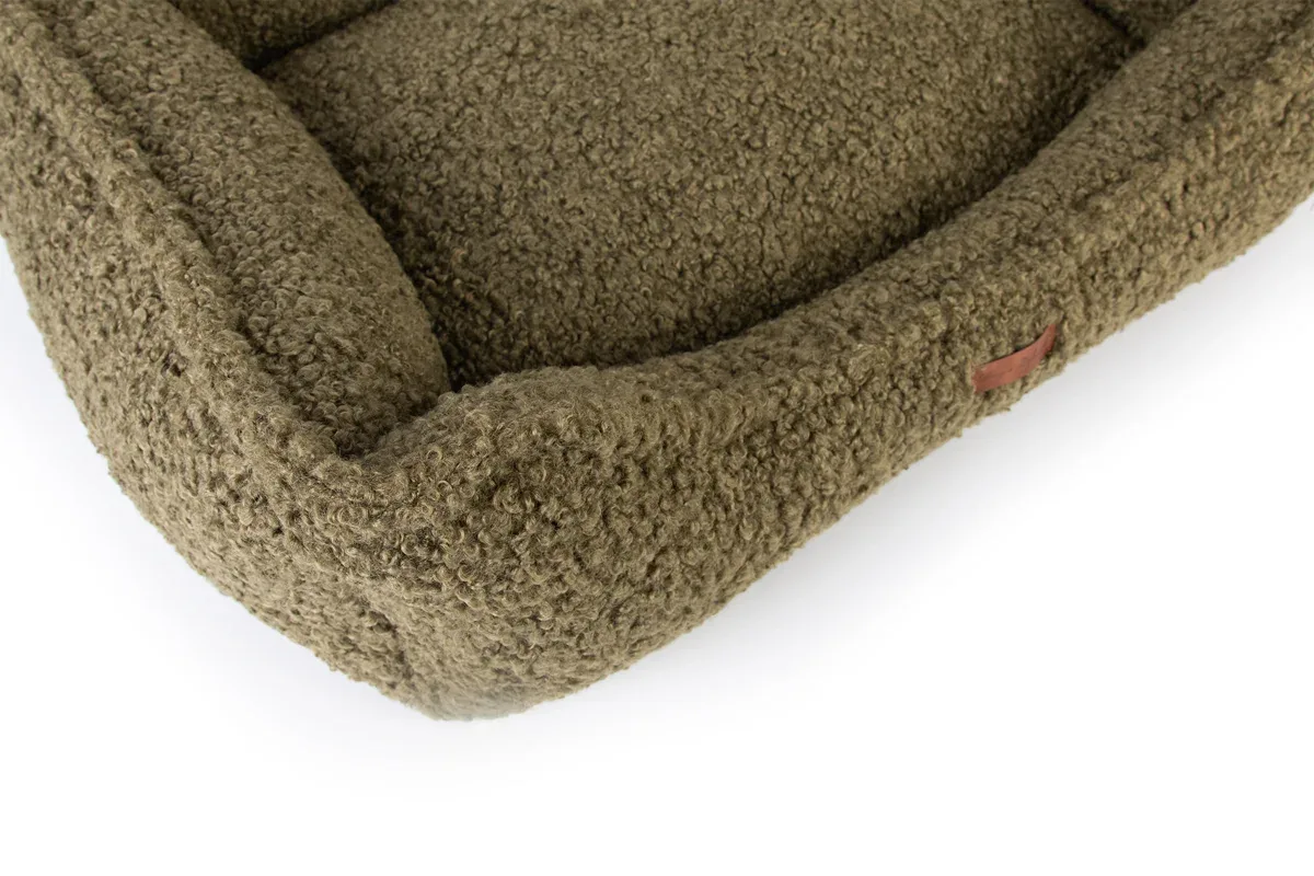 Hondenmand Boucle Snuggle Premium Mosgroen - Image 2