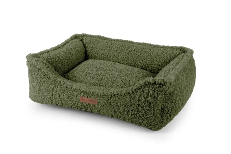 Hondenmand Boucle Snuggle Premium Mosgroen