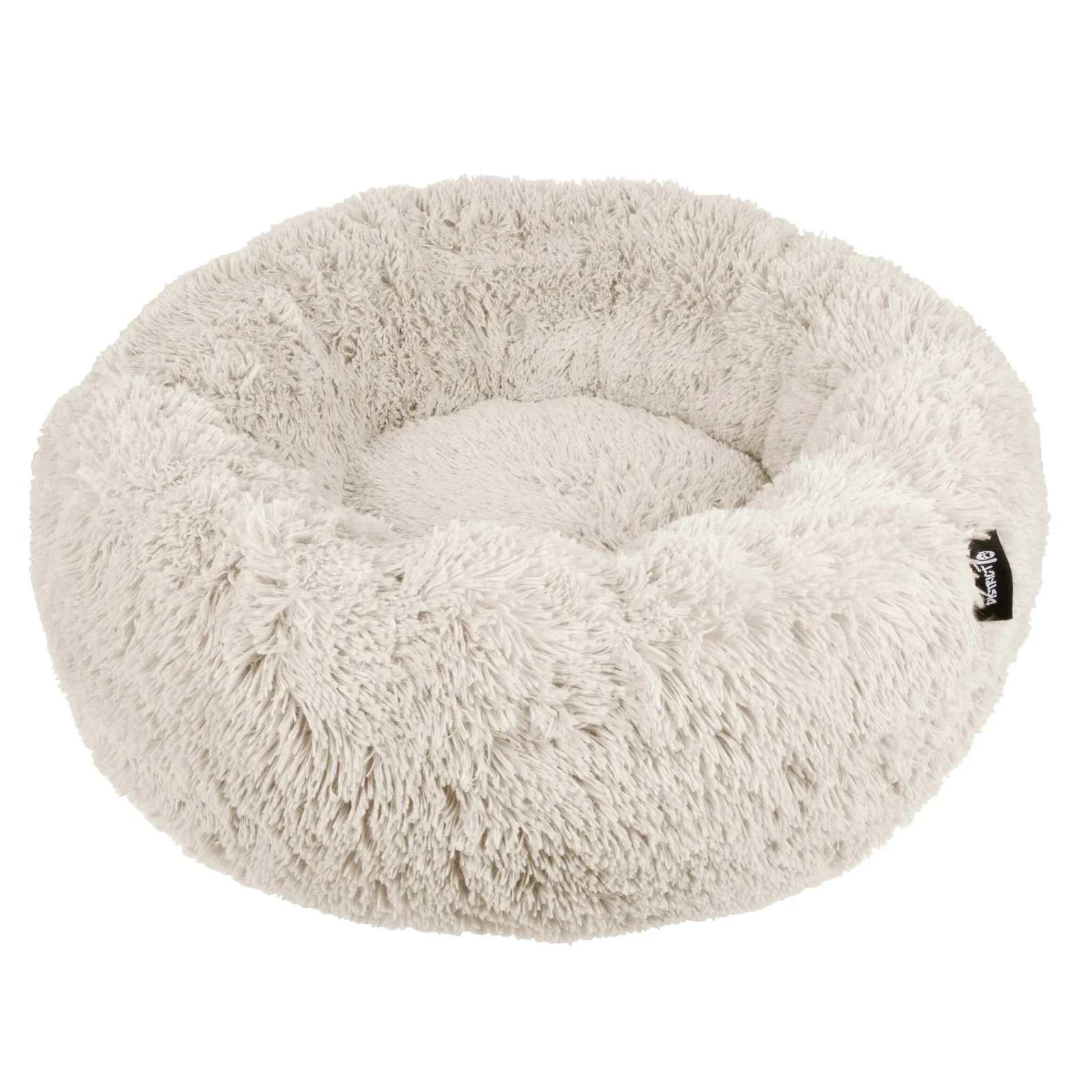 Hondenmand Donut Fuzz Merengue met rits