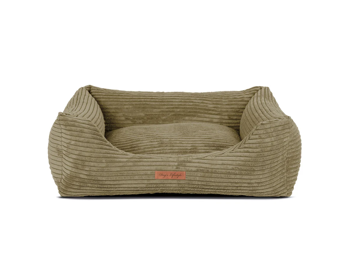 Hondenmand Ribbed Deluxe Olijfgroen - Image 2