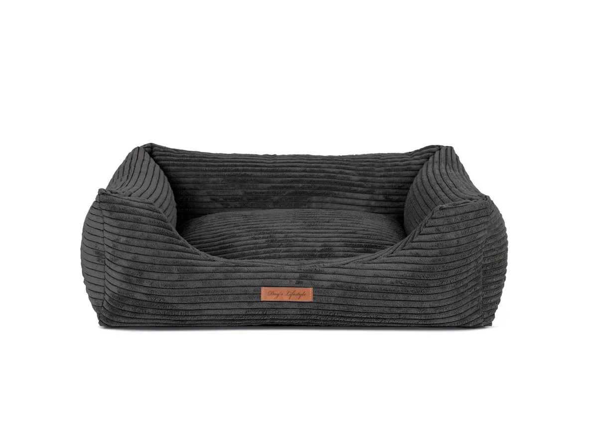 Hondenmand Ribbed Design Deluxe Zwart - Image 2