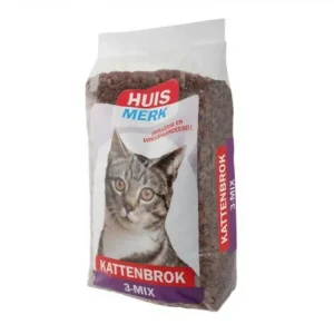 Huismerk 3-mix kattenbrok 10kg kattenvoer