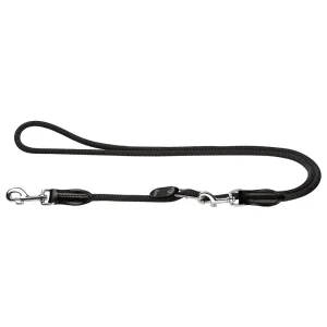 Hunter - Vario Lijn Freestyle - Verstelbare Hondenriem - Zwart - 10mm x 260cm