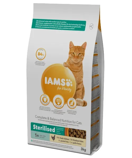 Iams Adult met Lam (ondersteund gezondheid en vitaliteit)