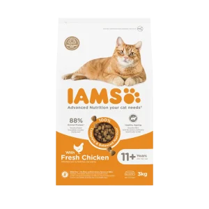 Iams Cat Senior 11+ Kattenvoer Kip 3 kg