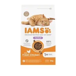 Iams Kat Adult Hairball Kip Kattenvoer 3 kg