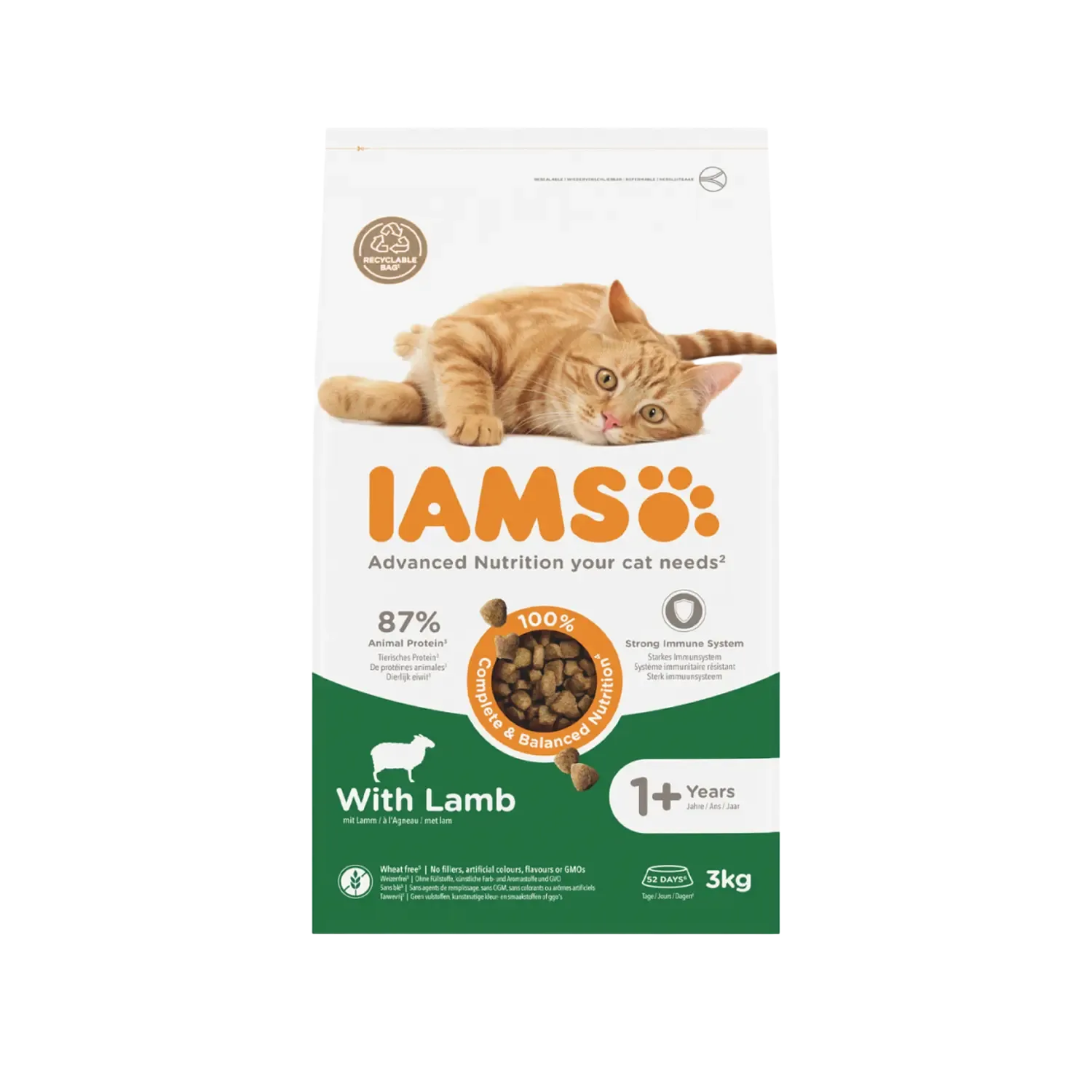 Iams Kat Adult Lam Kattenvoer 3 kg