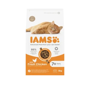 Iams Kat Senior Kip Kattenvoer 3 kg