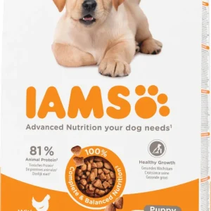 Iams Puppy Large met kip hondenvoer
