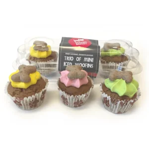 ICED WOOFIN - 3 Mini Cupcakes