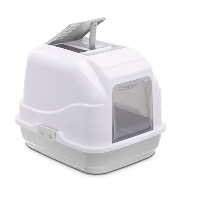Imac Kattenbak Easy Cat Lichtgrijs 50x40x40 cm - Wit - Image 2